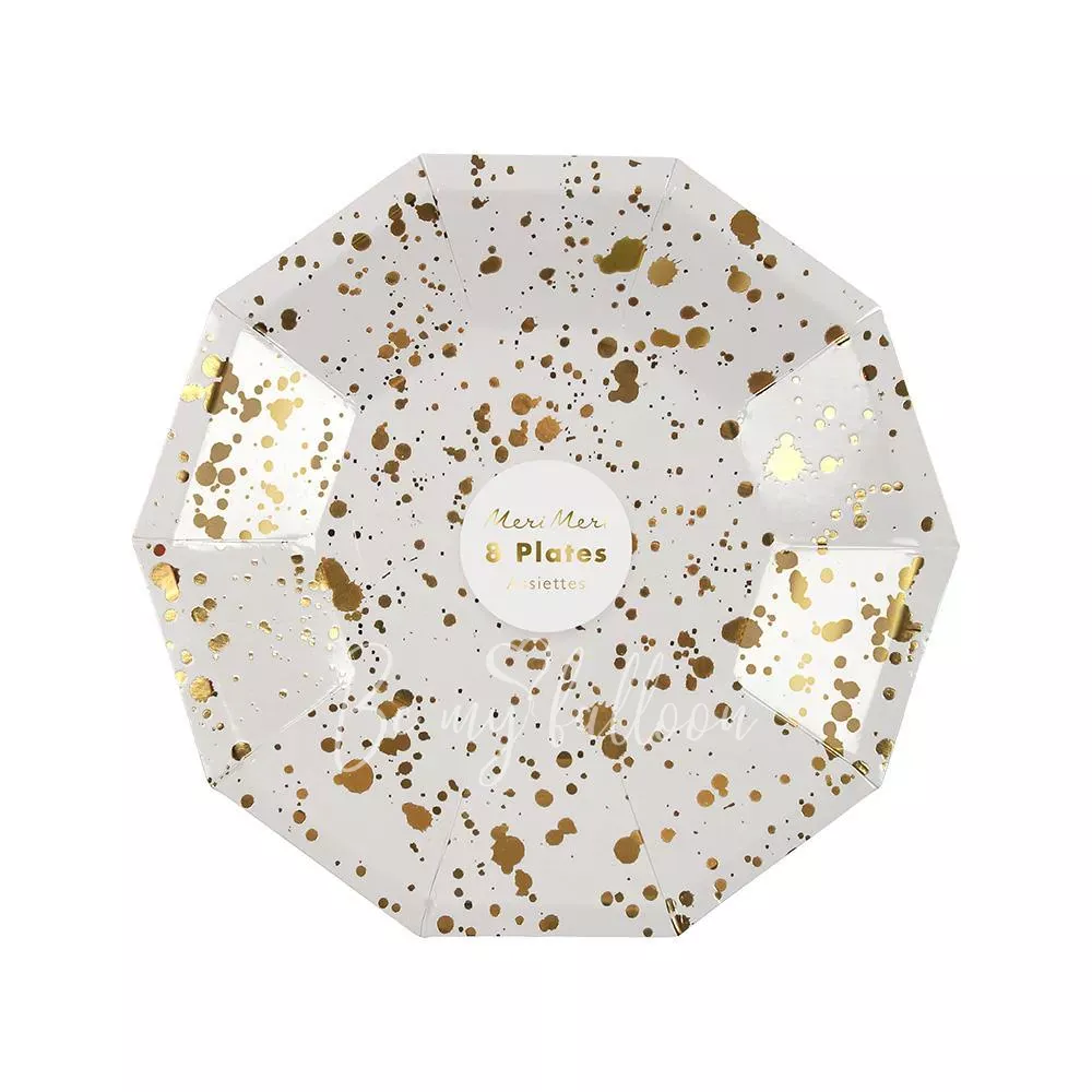 Gold Spatter Plates (small)