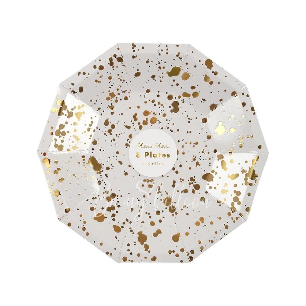 Gold Spatter Plates (small)