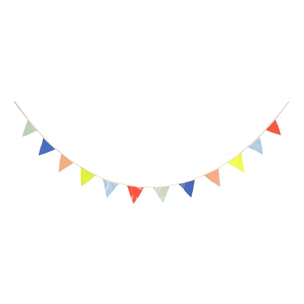 Multicolor Knitted Flag Garland