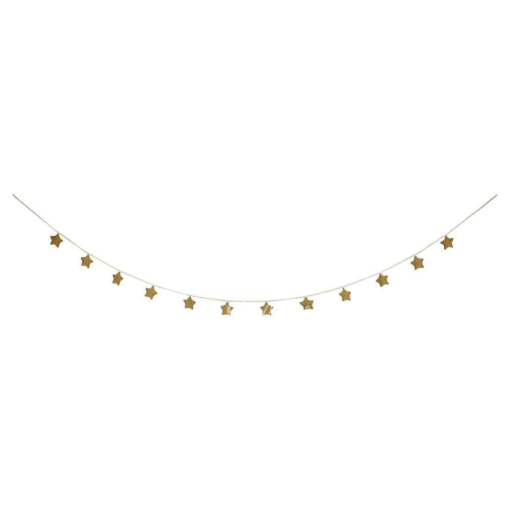 Gold Knitted Star Garland