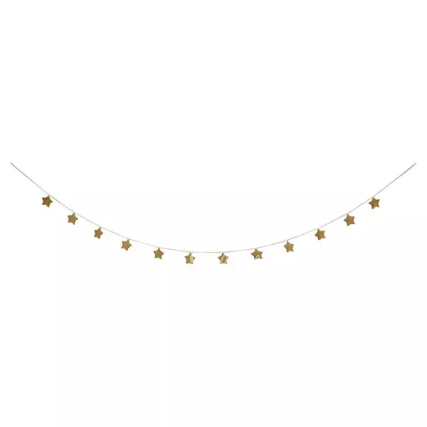 Gold Knitted Star Garland