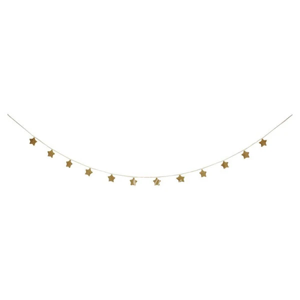 Gold Knitted Star Garland