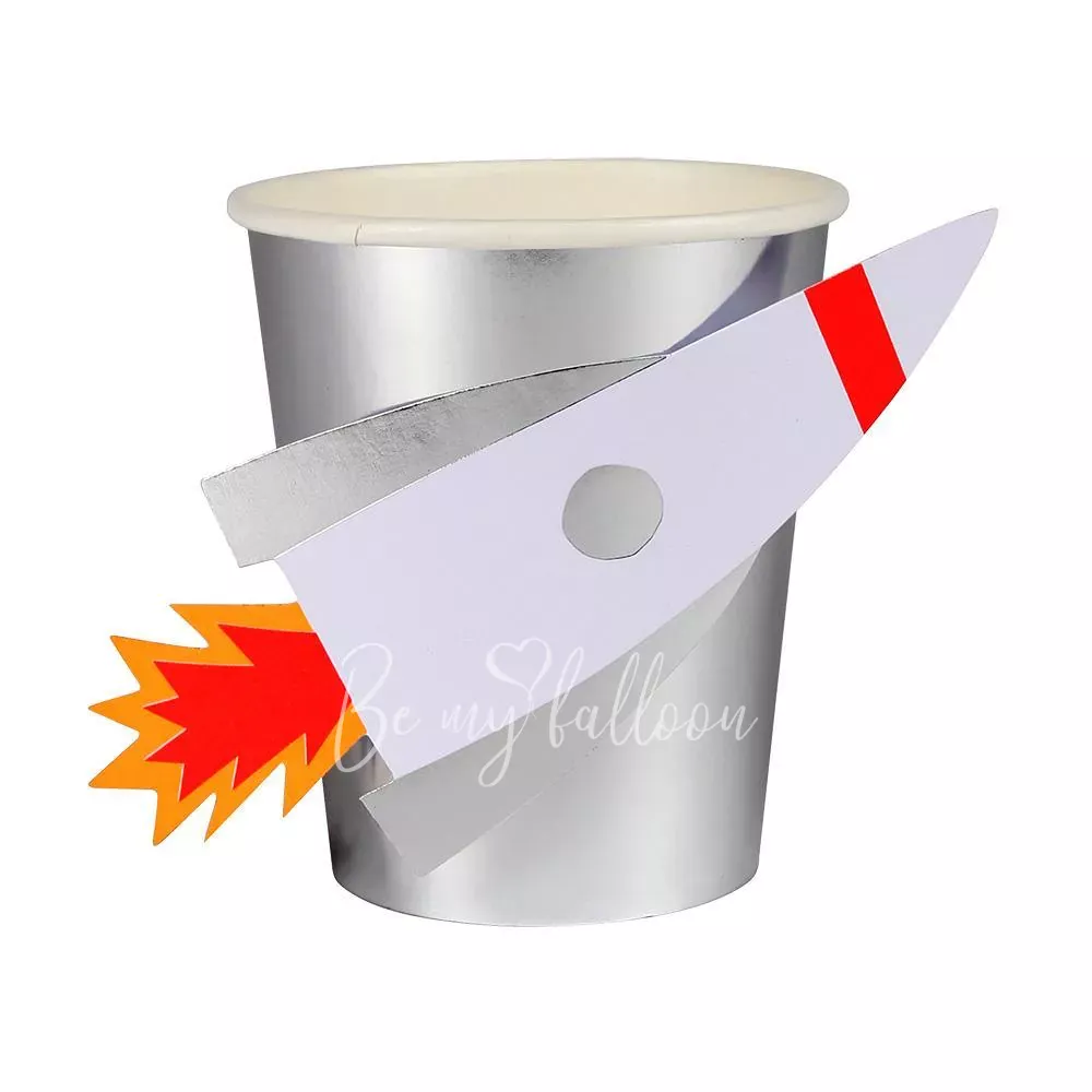To The Moon Rocket Cups