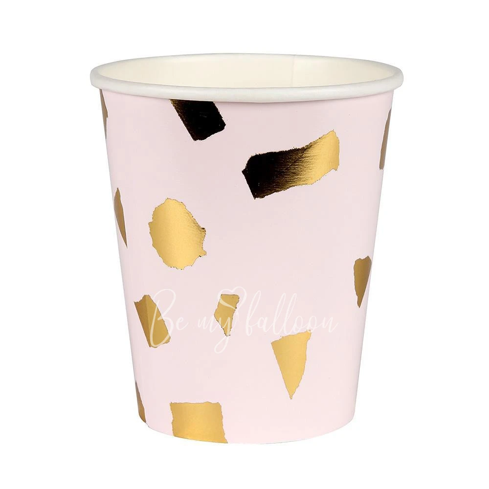 Стаканы для вечеринки Terrazzo Blush 
