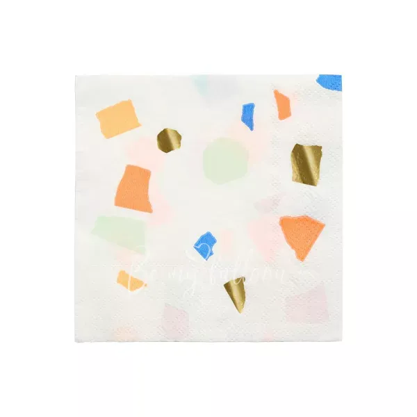 Салфетки для вечеринки Bright Terrazzo (маленькие)
