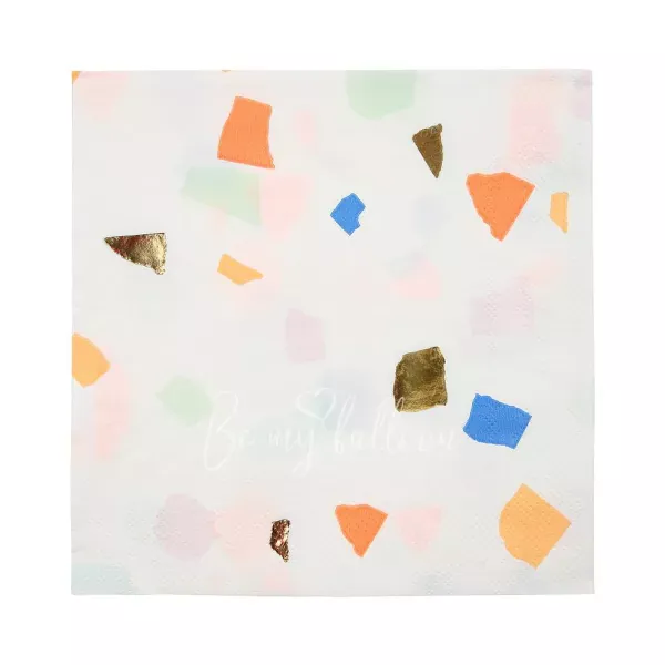 Салфетки для вечеринки Bright Terrazzo (большие)