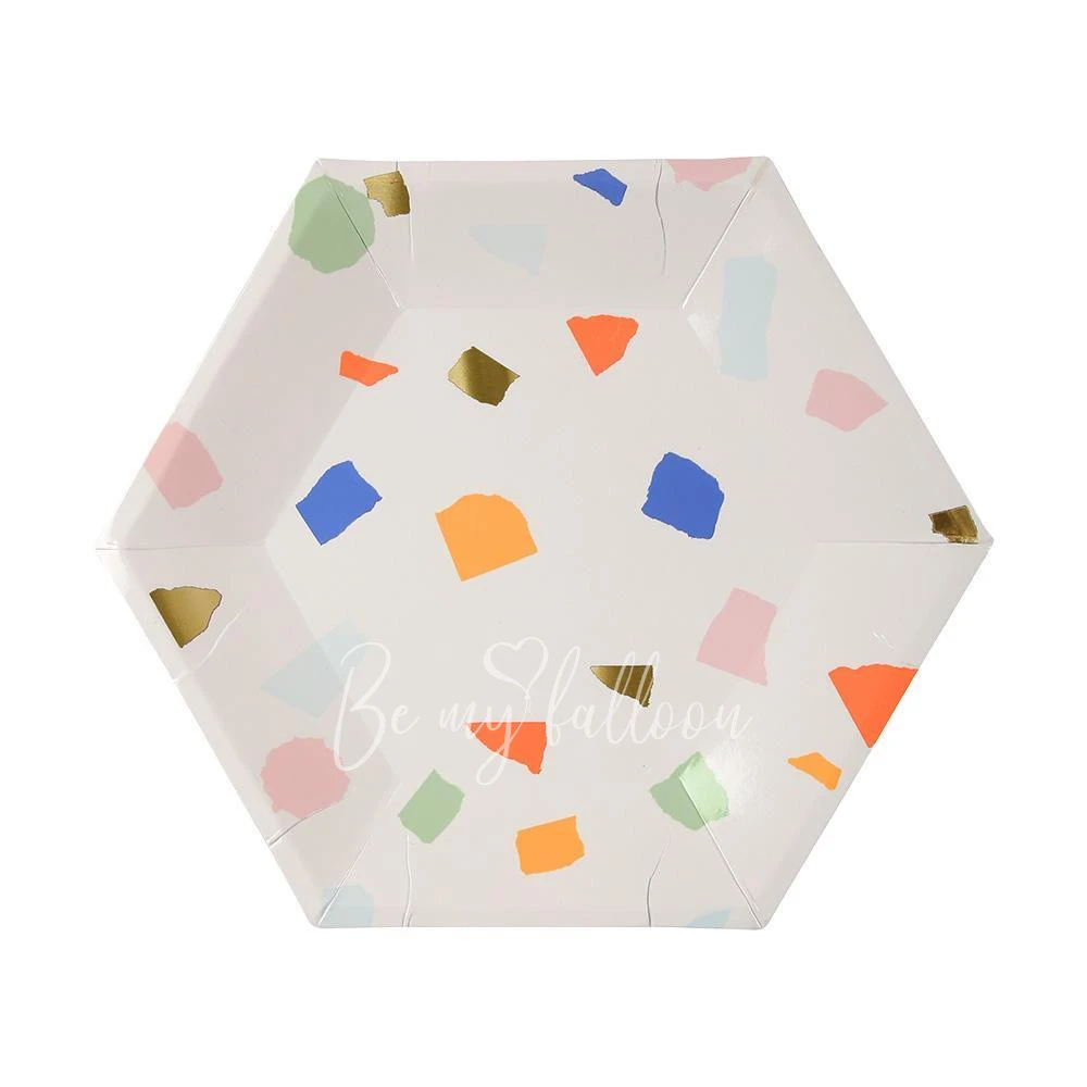 Bright Terrazzo Plates (small)