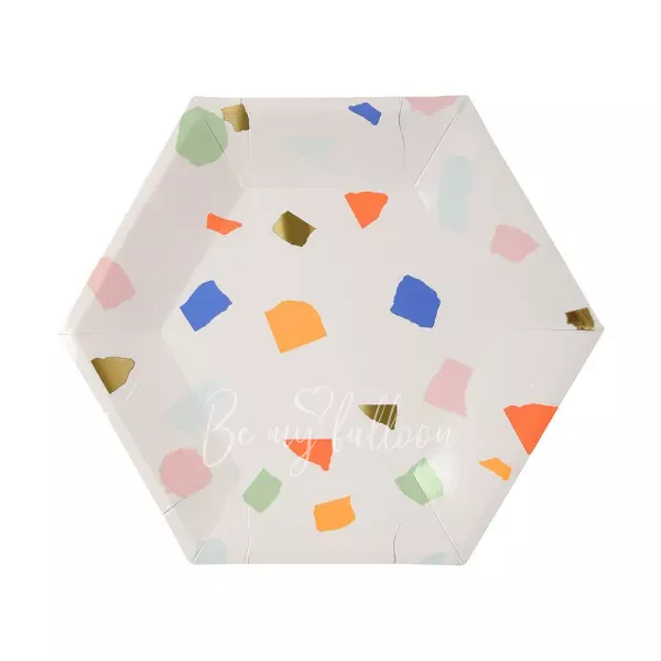 Тарелки для вечеринки Bright Terrazzo (маленькие)