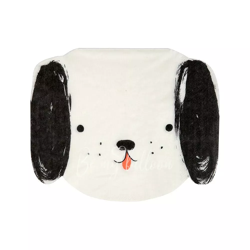 Black & White Dog Napkins