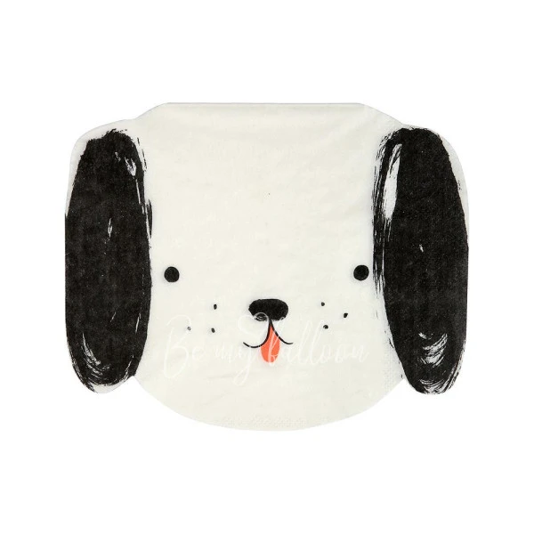 Black & White Dog Napkins