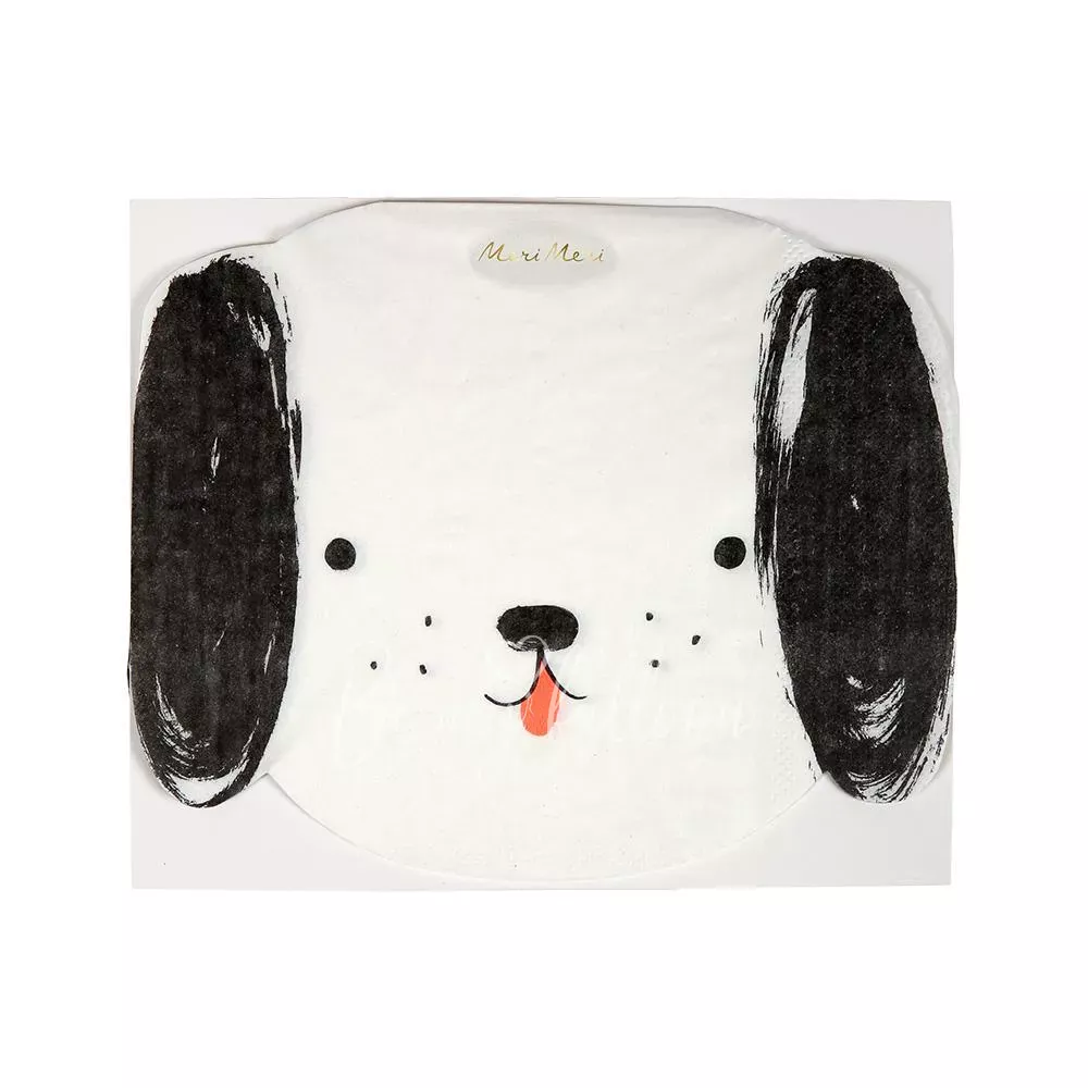 Black & White Dog Napkins