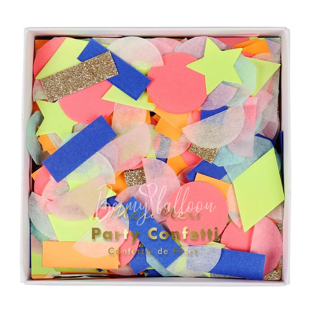 Rainbow Party Confetti Shapes