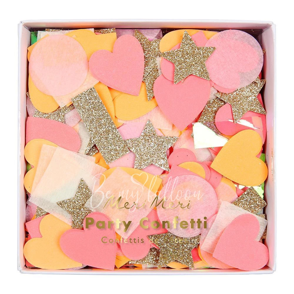 Pink Party Confetti Shapes