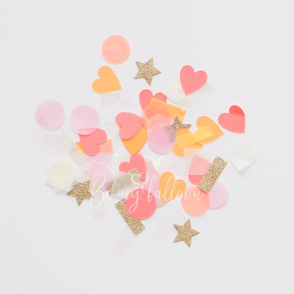 Pink Party Confetti Shapes