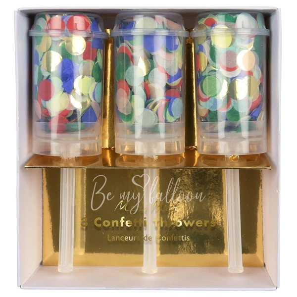 Rainbow Confetti Poppers