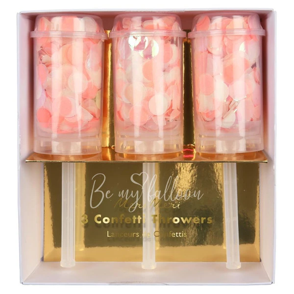 Pink Confetti Throwers