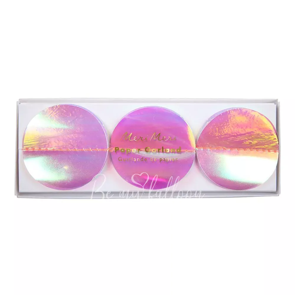 Iridescent Paper Garlands