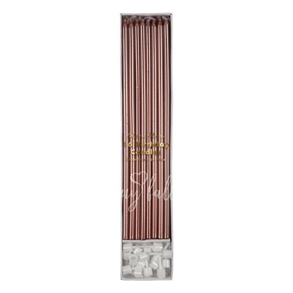 Rose Gold Long Candles