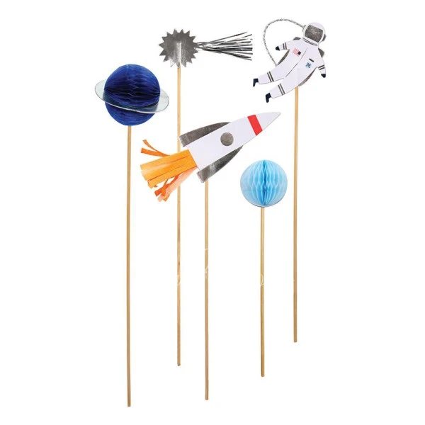 To The Moon Cake Toppers