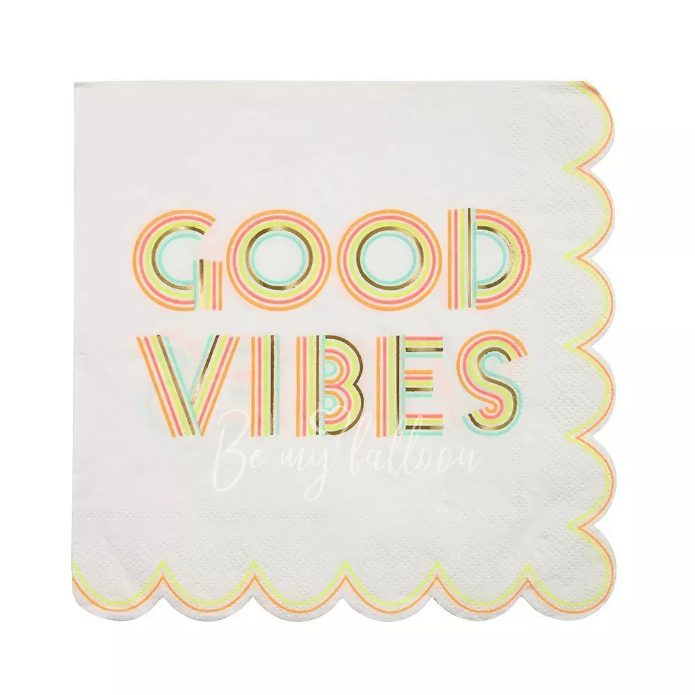 Салфетки для вечеринки Good Vibe (большие)