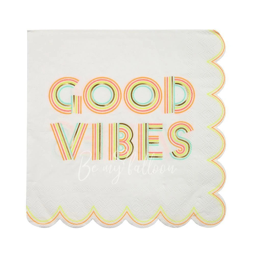 Good Vibes Napkins (large)