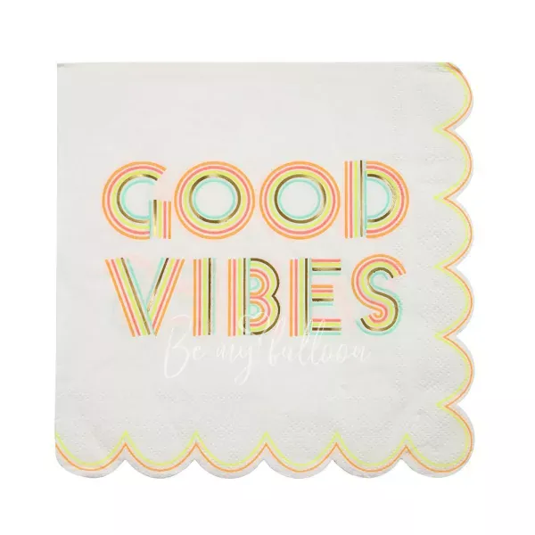 Салфетки для вечеринки Good Vibe (большие)