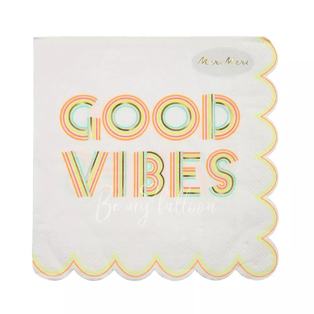 Салфетки для вечеринки Good Vibe (большие)
