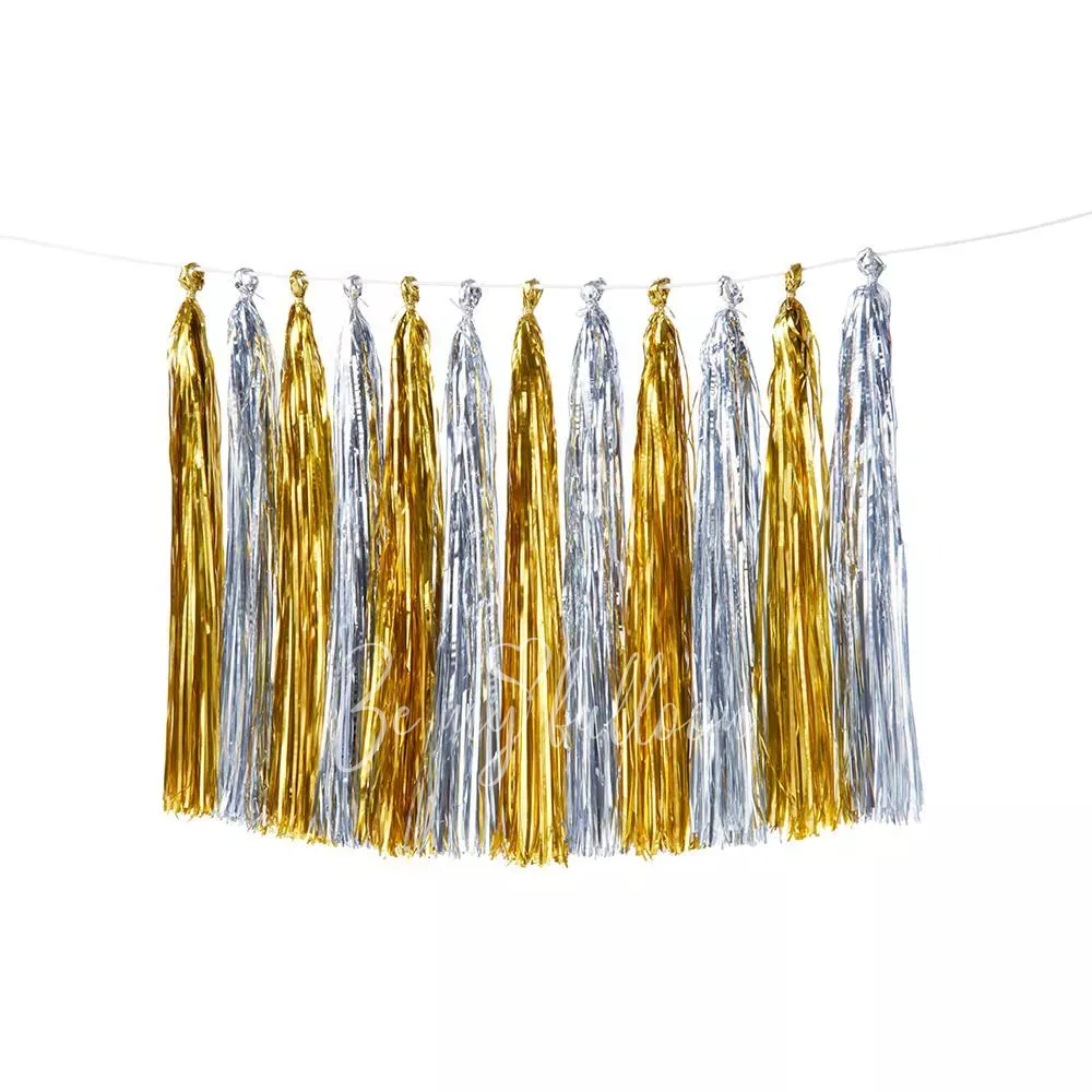 Gold & Silver Tassel Garland