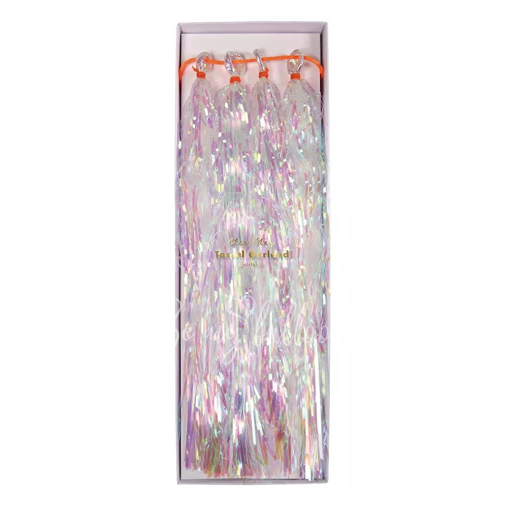 Iridescent Tassel Garland