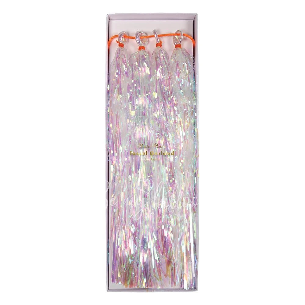 Iridescent Tassel Garland