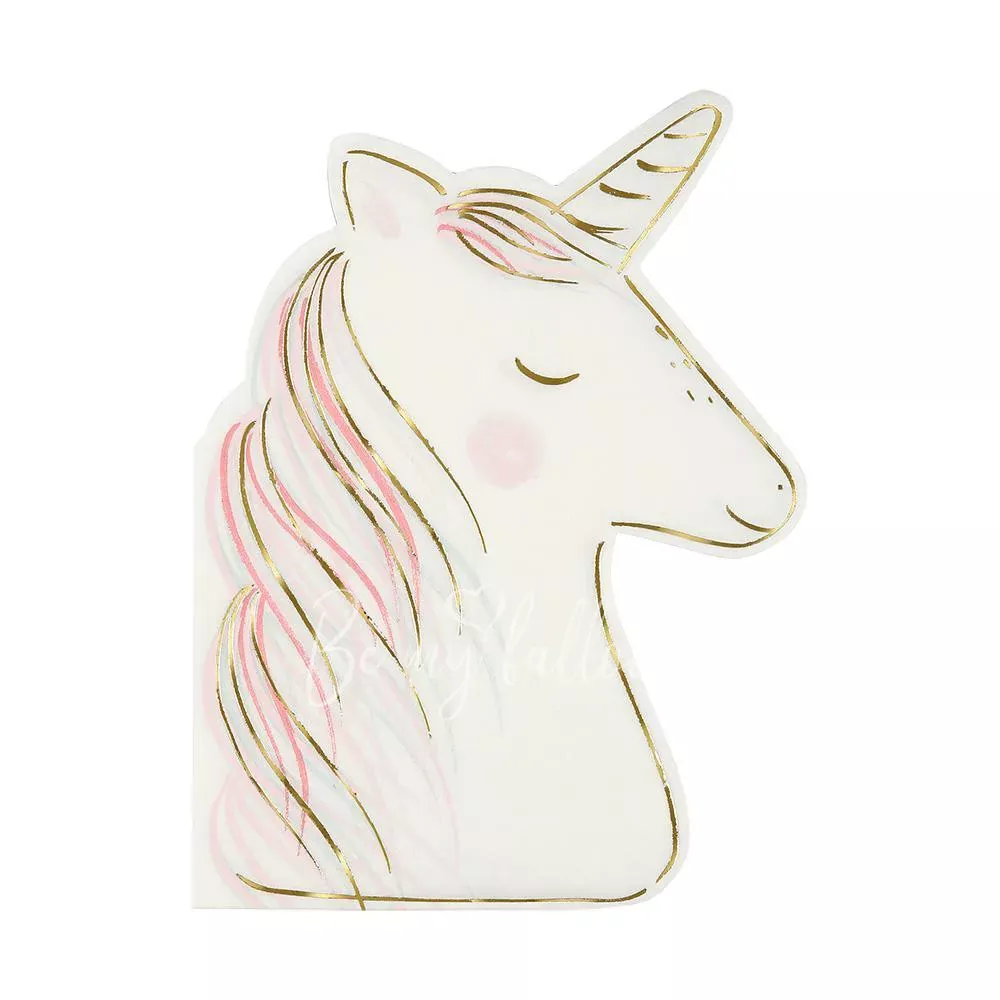 Салфетки для вечеринки Единорог (маленькие)