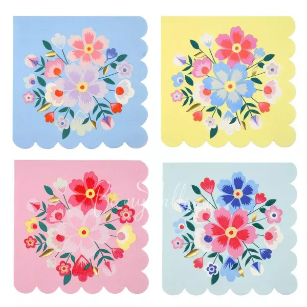 Bright Floral Napkins (large)