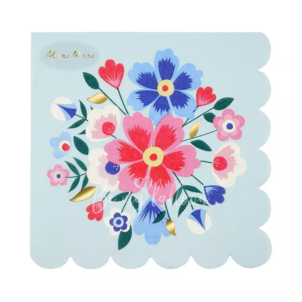 Bright Floral Napkins (large)