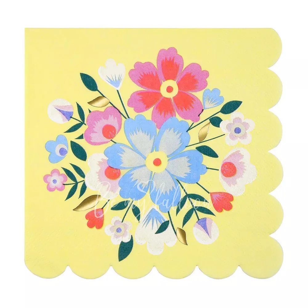 Bright Floral Napkins (large)
