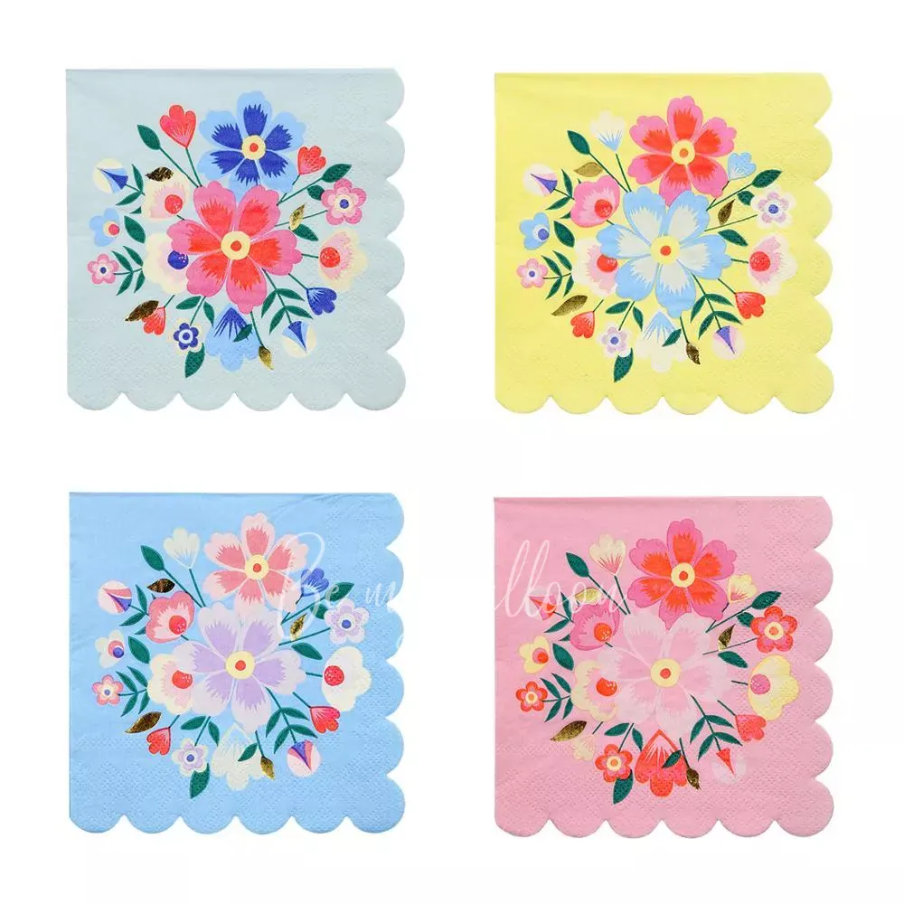 Bright Floral Napkins (small)