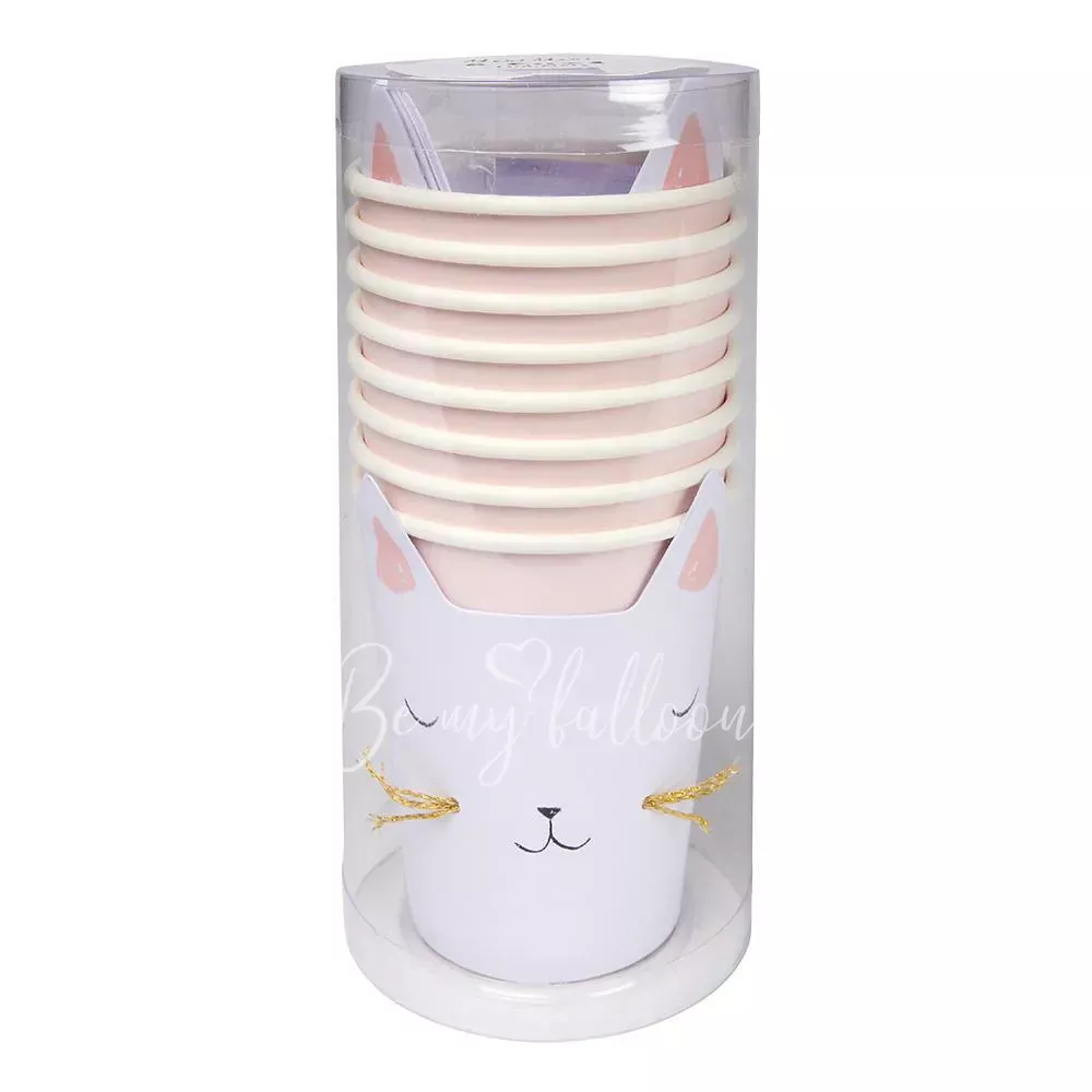 Cat with Whiskers Cups