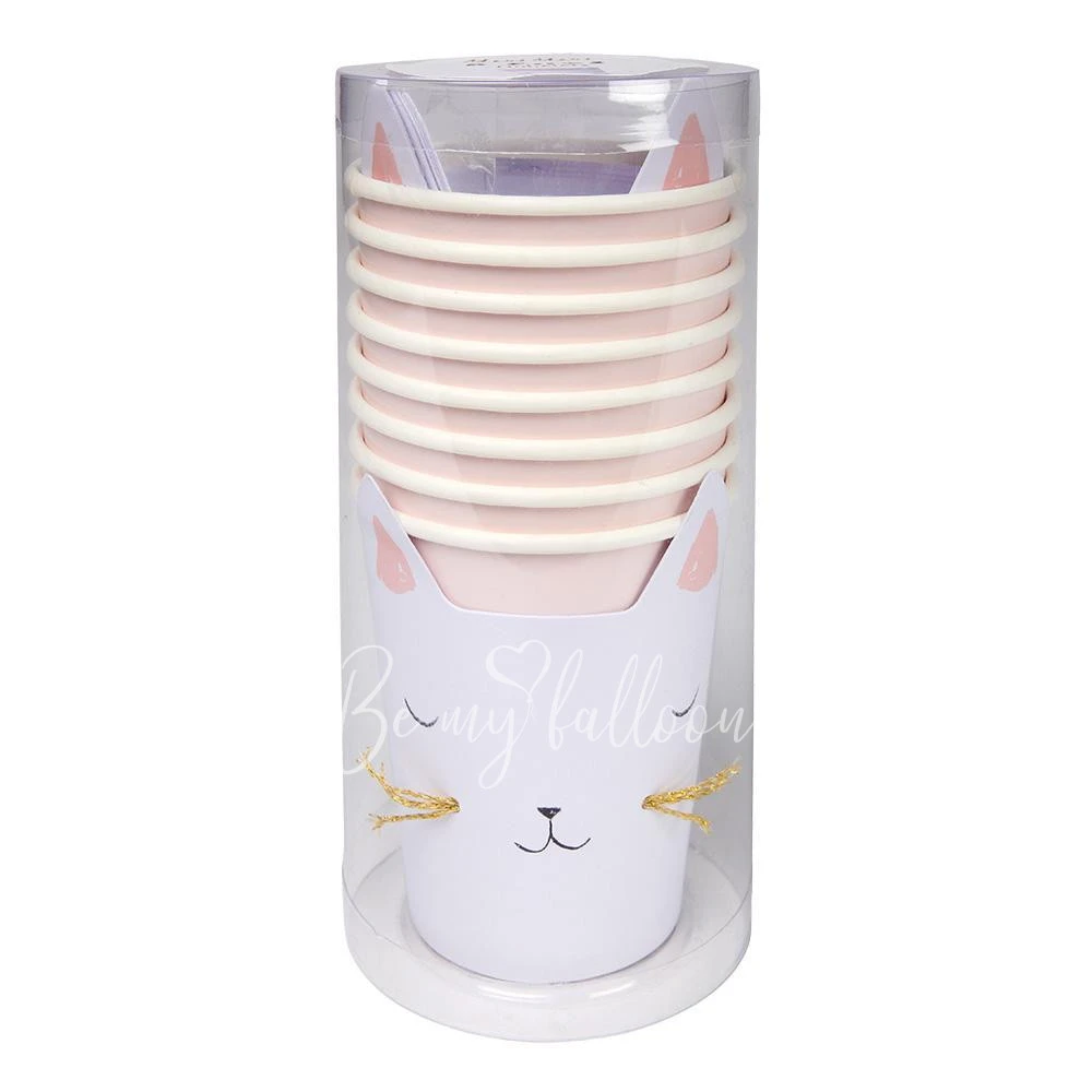 Cat with Whiskers Cups