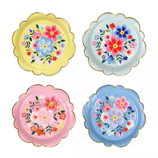 Bright Floral Plates (small)