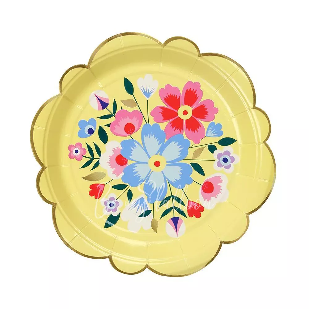 Bright Floral Plates (small)