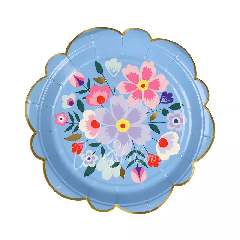 Bright Floral Plates (small)
