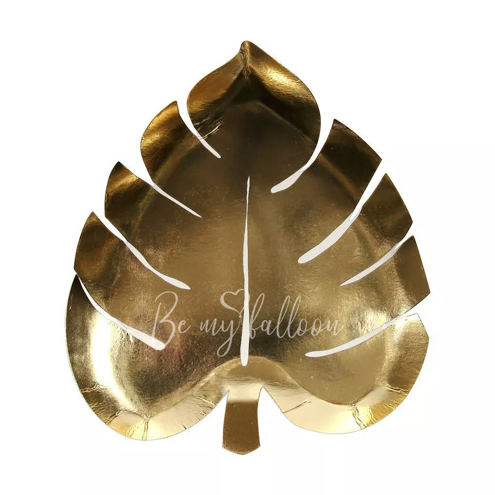 Gold Palm Leaf Plates