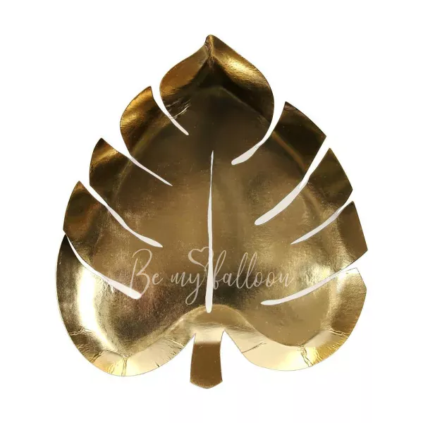 Gold Palm Leaf Plates