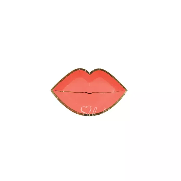 Pink Lips Canape Plates