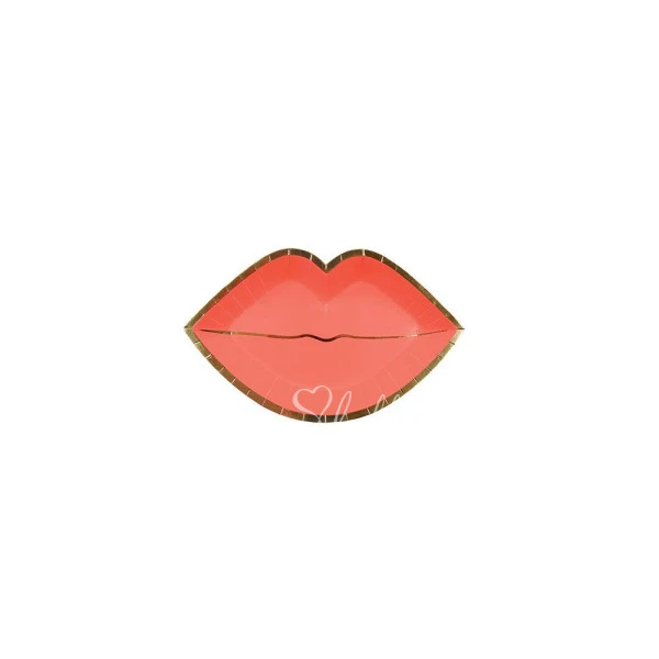Pink Lips Canape Plates