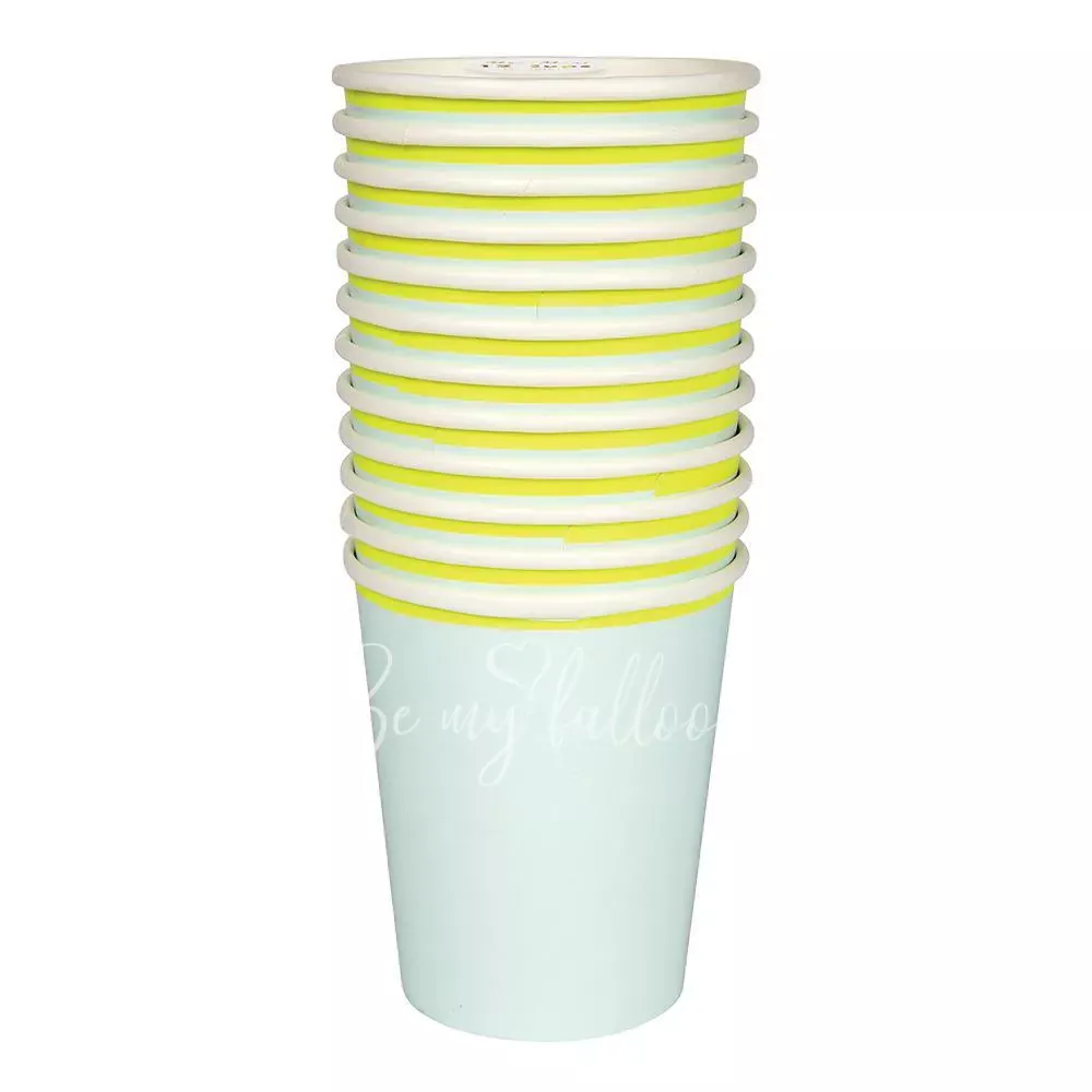 Mint Pastel Cups
