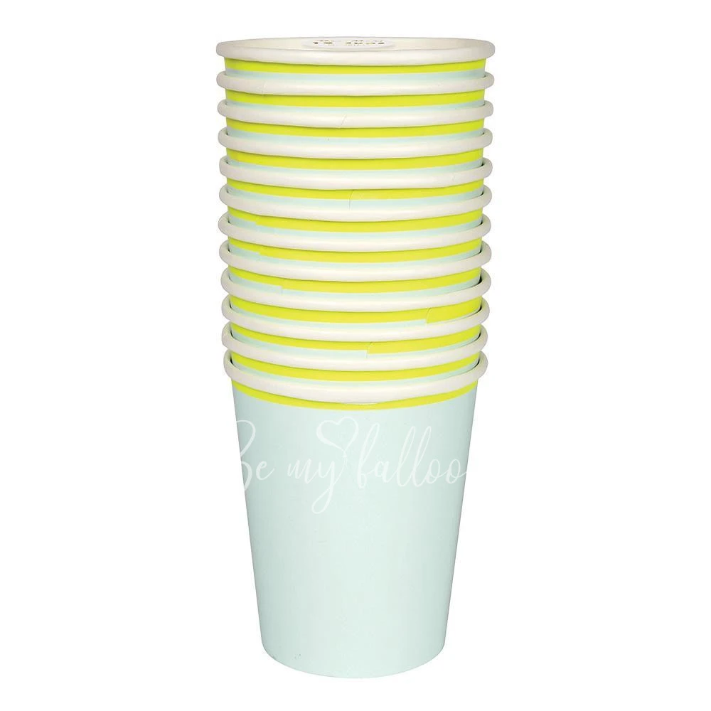 Mint Pastel Cups