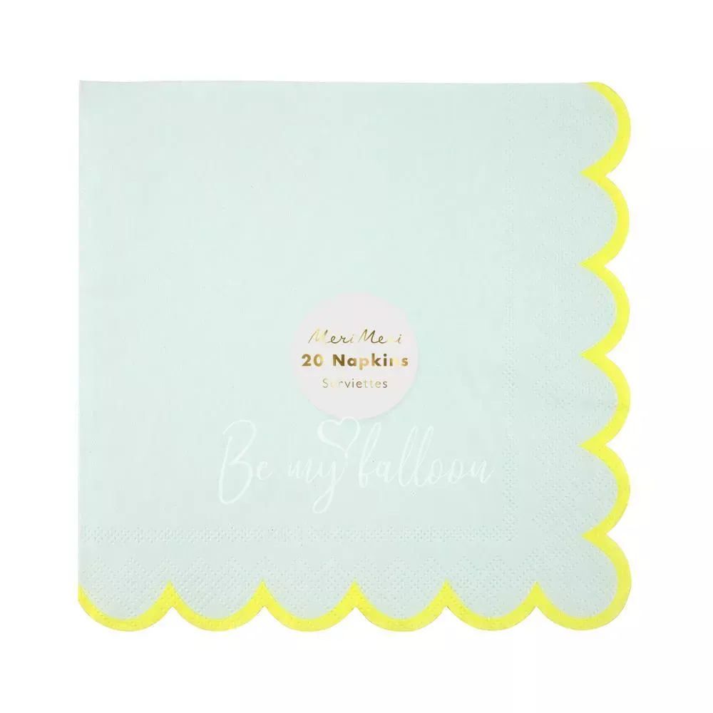 Салфетки для вечеринки Mint Pastel (большие)