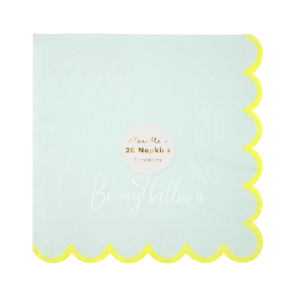 Салфетки для вечеринки Mint Pastel (большие)