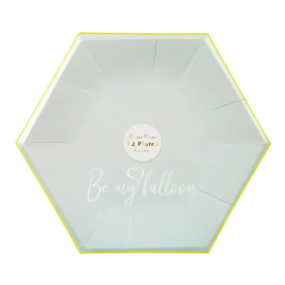 Mint Pastel Plates (large)