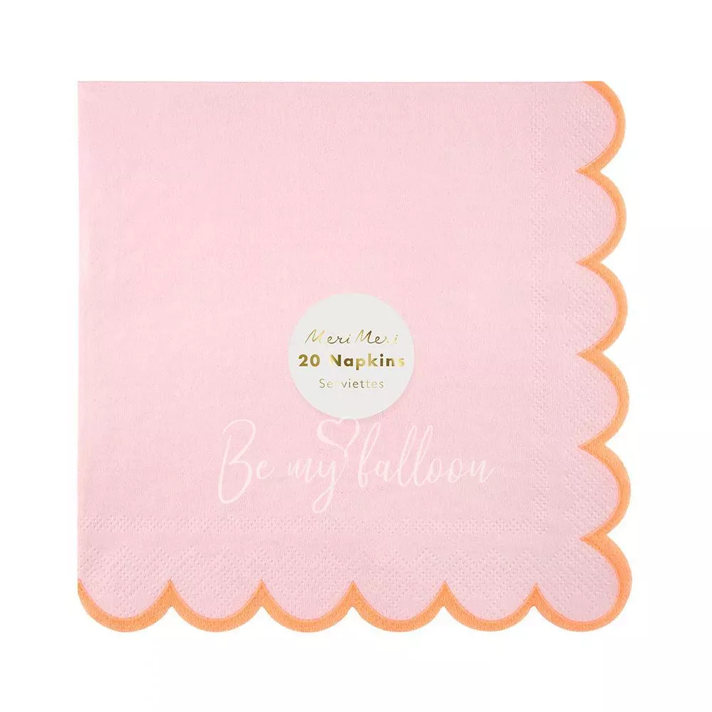 Салфетки для вечеринки Pink Pastel (большие)